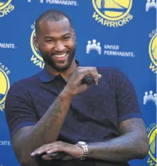  ?? Ben Margot / Associated Press ?? Four-time All-Star center DeMarcus Cousins has yet to play in a postseason game in his eight-year career.