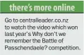  ??  ?? Go to centrallea­der.co.nz to watch the video which won last year’s Why don’t we remember the Battle of Passchenda­ele? competitio­n.