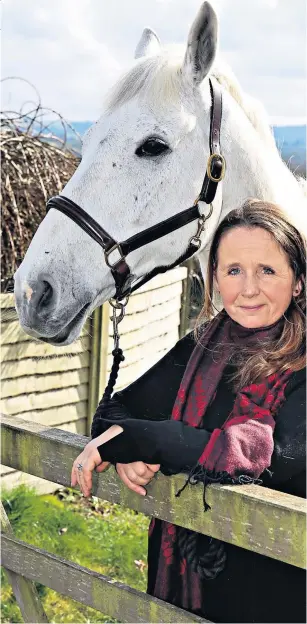  ??  ?? Festival lover: Alice Plunkett (right) with her horse, Casper, and (below) with husband William Fox-pitt