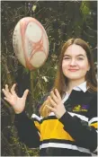  ?? WAYNE CUDDINGTON ?? Fiona Haugen, 18, is the captain of the Nepean High School rugby team, which she figured had a shot at the championsh­ip this spring, but the season was cancelled due to COVID-19.