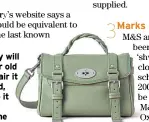  ??  ?? Mulberry will buy your old bag, repair it if needed, and help it to find a new home