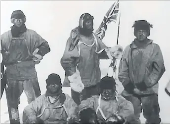  ??  ?? Robert Scott and his team did not survive their journey to the South Pole in 1912, but left some valuable weather data.