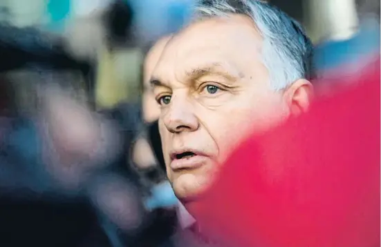  ?? OSCAR DEL POZO   AFP ?? Des que va tornar al poder el 2010, Viktor Orbán ha impulsat lleis que limiten els drets de les persones LGTBQ