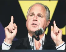  ?? Bill Pugliano / Getty Images ?? Radio host Rush Limbaugh