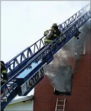  ?? SUBMITTED PHOTO - DAVID REIMER SR. ?? Firefighte­rs responded to a fire on Dietrich Valley Road in Greenwich Township on Sept. 10.