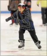  ?? GENE WALSH — DIGITAL FIRST MEDIA ?? A young skater zips across the ice at the Thomas Eccleston Jr. Rink during free community skating at The Hill School in Pottstown.