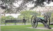  ?? STAN CARROLL/THE COMMERCIAL APPEAL ?? Memphis Park, a blufftop collection of monuments formerly known as Confederat­e Park, is part of the “Fourth Bluff” project.