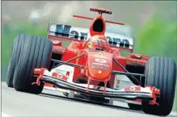  ??  ?? F2004. Uno de los coches de Schumacher que será expuesto.