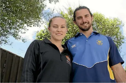  ??  ?? American couple Lesley Sommerfiel­d and Andrew Bichardo are working towards their PhDs in Hamilton.