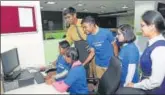  ?? SUBHANKAR CHAKRABORT­Y/HT PHOTO ?? ▪ A team of students visited HT office on Monday. It was part of a collaborat­ion between Unicef and HT for World Children’s Day celebratio­ns.