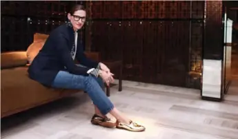 ?? ANDREW FRANCIS WALLACE/TORONTO STAR ?? J.Crew president Jenna Lyons says her style is a natural byproduct of growing up in California in the ‘80s.