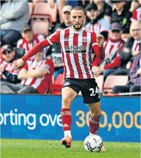  ?? ?? On the ball: Conor Hourihane and Sheffield United face Nottingham Forest today