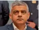  ??  ?? Sadiq Khan