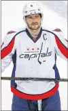  ?? CP FILE PHOTO ?? Washington Capitals superstar Alex Ovechkin has had a big impact on the growth of hockey in the Virginia/maryland area.