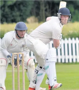  ??  ?? Opening batsman Mike Rowlands hit a half-century for Alvanley Cricket Club’s first XI in their victory over Mobberley last Saturday.