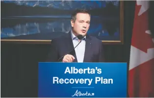  ?? CHRIS SCHWARZ/GOVERNMENT OF ALBERTA ?? Premier Jason Kenney says corporate taxes will fall by Wednesday.