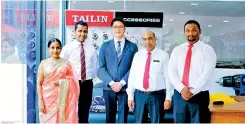  ??  ?? Brown and Company PLC Director Kalsha Amarasingh­e, GTD Product Manager Ruwan Kodisinghe, Makita Singapore (Pvt.) Ltd Managing Director Fuji Kotaro, GTD Deputy General Manager Piyal Pathirana and GTD Operations Assistant Manager Lalin Fernando at the...