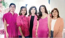  ?? ?? (From left) Tough Mama creative director Cherisse Yao, Chef Rosebud Benitez, Tough Mama CEO and founder Caroline Yao, Rivera and Jacqui Cara, manager and head of operations All Access to Artist PH.