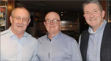  ??  ?? Tom Quinn, Gerry McDonnell and Vin Hanratty.
