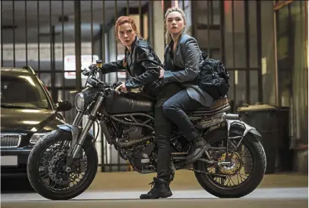  ?? – Handout ?? Johansson (left) and Pugh star in Black Widow.