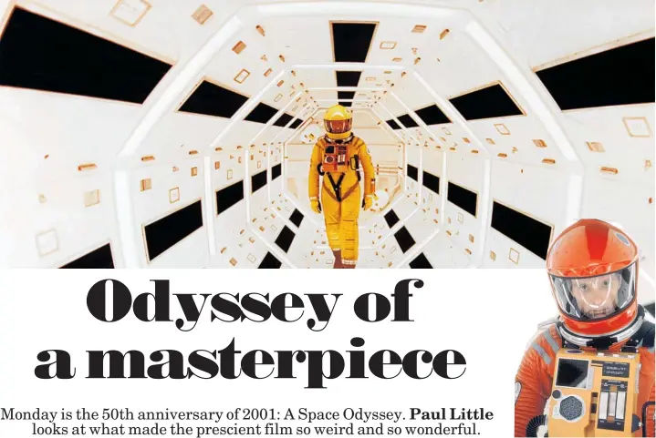  ?? Pictures / Getty Images ?? Actor Keir Dullea in a scene from the 2001: A Space Odyssey.