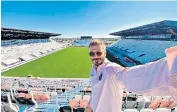  ??  ?? Iconic figure: David Beckham pays a visit to see the Inter Miami players; (Right) at the stadium and training complex in Fort Lauderdale