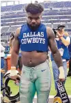  ?? RON JENKINS/ASSOCIATED PRESS ?? Dallas Cowboys running back Ezekiel Elliott will be on the field for Sunday’s game against the San Francisco 49ers.