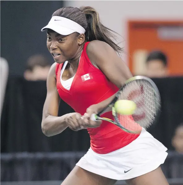  ?? — CP FILES ?? Montreal’s Francoise Abanda is among the wild card entries announced Wednesday for next week’s Rogers Cup tournament­s.