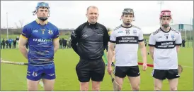  ?? ?? RIGHT - Captains line up before the All-Ireland final.