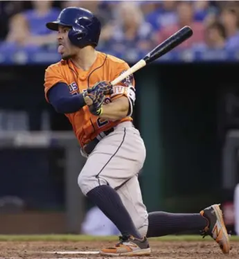  ?? COLIN E. BRALEY/THE ASSOCIATED PRESS FILE PHOTO ?? Jose Altuve stands just 5-foot-6, but is the toughest out in a strong Houston Astros lineup.