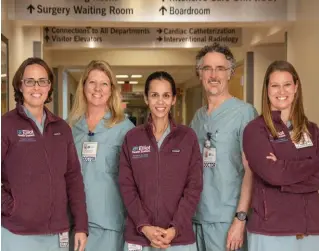  ??  ?? The pediatric surgical staff at Elliot Hospital, including Dr. Elizabeth Soukup, left, and Dr. Charles Eastwood, are using spinal anesthesia for complex procedures.