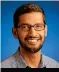  ??  ?? Google CEO Sundar Pichai