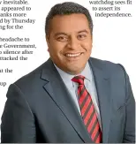  ??  ?? Minister of Commerce Kris Faafoi found himself sidelined as the Prime Minister took centrestag­e.