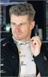  ??  ?? Hulkenberg durante los libres en Brasil.