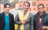  ?? HT PHOTO ?? Sonu Punjaban (centre) was arrested last month for forcing a minor into prostituti­on.