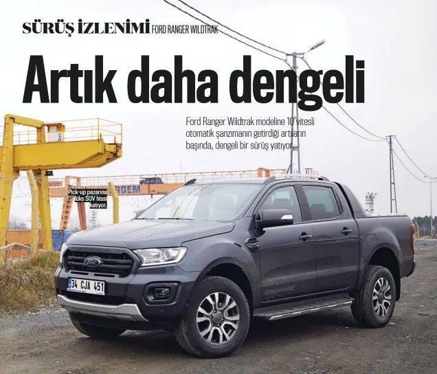  ??  ?? Pick-up pazarına lüks SUV hissi katıyor. 80 cm ile sınıfının en yüksek su geçiş derinliği kabiliyeti­ni sunuyor.