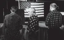  ?? Ryan Christophe­r Jones / New York Times ?? Supporters attend an election party for Josh Hawley, a Republican candidate for Senate, in Springfiel­d, Mo., on Tuesday. Voter turnout in the midterms exceeded expectatio­ns — because expectatio­ns are so low.