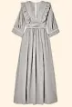  ??  ?? Adeline striped cotton-blend maxi dress, £675, Three Graces London (net-a-porter.com)