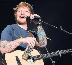  ?? FOTO: DPA ?? Der britische Popstar Ed Sheeran wird nach langen Diskussion­en nicht in Düsseldorf auftreten – tausende Fans sind enttäuscht.