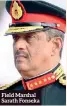  ??  ?? Field Marshal Sarath Fonseka