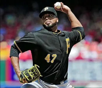  ?? Jeff Curry/USA Today ?? Francisco Liriano took a no-hitter into the sixth inning Saturday in St. Louis. He lost both the no-hitter and a 1-0 lead within the first three batters of the inning.