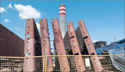  ?? Photo: Madelene Cronjé ?? Over budget and behind schedule: The Medupi coal-fired power station, like the proposed nuclear fleet, represents an outdated and costly solution to SA’s energy needs, says Greenpeace.