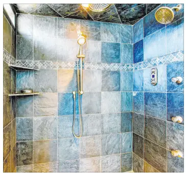  ?? Tribune News Service ?? Steam showers create a relaxing and even pain-relieving atmosphere.