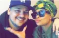  ?? SNAPCHAT ?? Rob Kardashian and his future bride, model Blac Chyna.