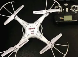  ?? Divulgação ?? Aparelho drone usado pelos assaltante­s para verificar a rotina dos moradores das casas de alto padrão no Tatuapé e na Vila Formosa, na zona leste de SP