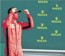  ?? FOTO: AP ?? Charles Leclerc, alegría aislada en un mal fin de semana para Ferrari