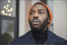  ?? ALLEN G. BREED — THE ASSOCIATED PRESS ?? Community organizer Chase Madkins stands on the porch of the Mississipp­i Boulevard Christian Church in Memphis, Tenn., on Wednesday. Madkins attended the funeral of Tyre Nichols, who died of injuries following a traffic stop by Memphis Police.