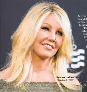  ??  ?? Heather Locklear