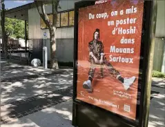  ?? (Photo M. R.) ?? La chanteuse de  ans a reçu le soutien de la Ville de Mouans-sartoux qui a affiché des posters à l’effigie de l’artiste.