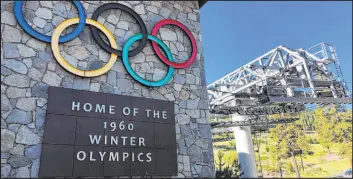  ?? Haven Daley The Associated Press file ?? The owner of the Squaw Valley ski resort, which hosted the 1960 Winter Olympics, plans to build 850 units in condo hotels in what is now the resort’s parking lot.